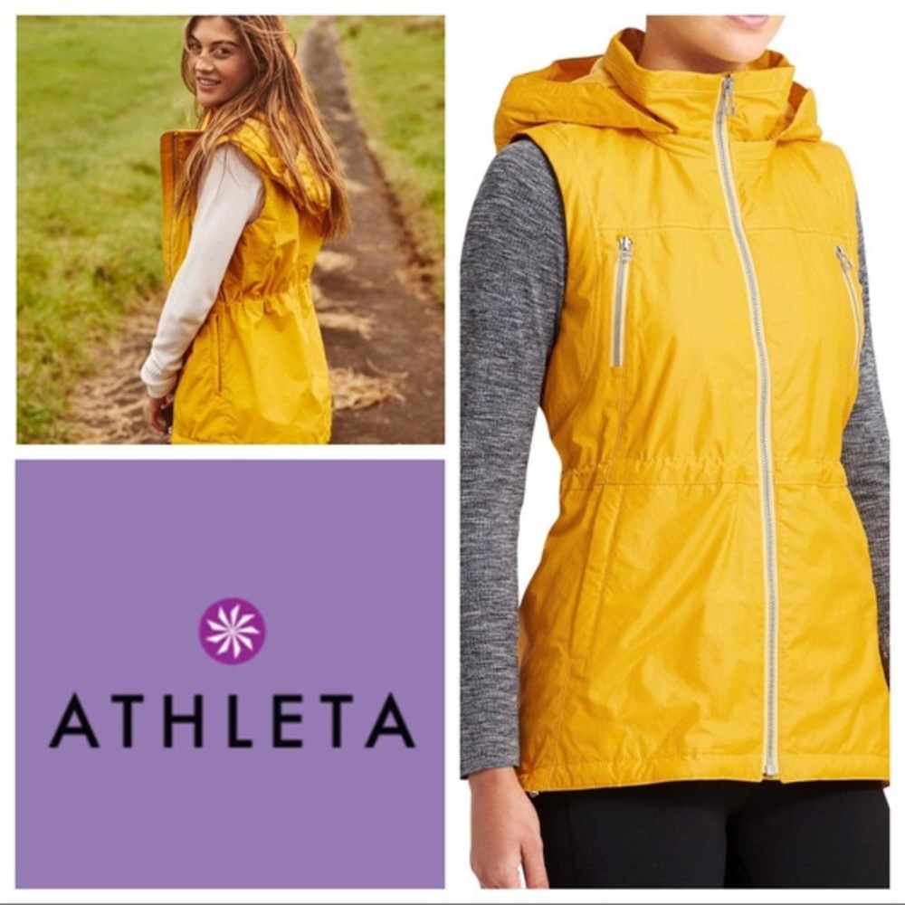 Athleta Rockview Vest Jacket Size 
 xxs Yellow golden oldie